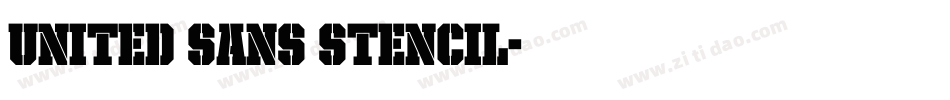 United Sans Stencil字体转换